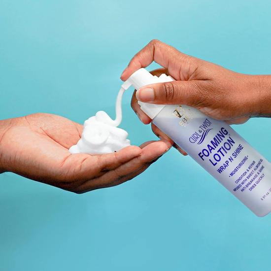 Ebin New York Curl & Twist Foaming Lotion Wrap & Shine Moisturising 250ml