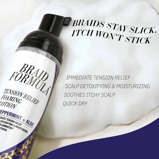 Ebin New York NewYork Braid Formula Tension Relief Foaming Lotion Peppermint & Aloe 250ml