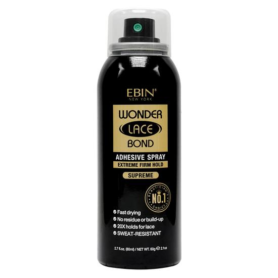 Ebin New York Wonder Lace Bond Adhesive Spray Extreme Firm Hold Supreme 80ml