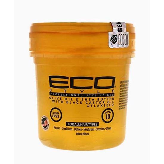 Ecoco Eco Style Gel Olive Oil & Shea Butter Black Castor Oil & Flaxseed Gel 473ml