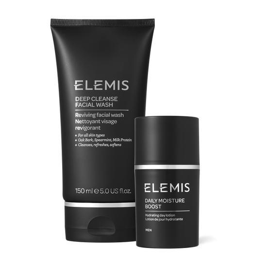 ELEMIS Men The Grooming Duo Gift Set Deep Cleanse Facial Wash + Daily Moisture Boost