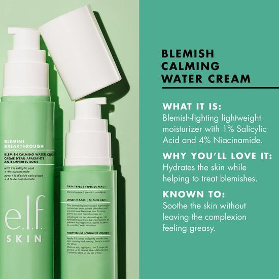 e.l.f. Blemish Breakthrough Calming Water Cream 50ml