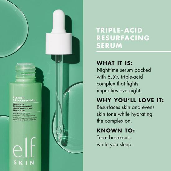 e.l.f. Blemish Breakthrough Triple-Acid Resurfacing Serum 28ml
