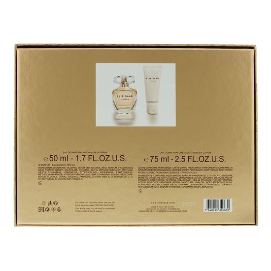 Elie Saab Le Parfum Gift Set: Eau De Parfum 50ml Body Lotion 75ml 2 Piece