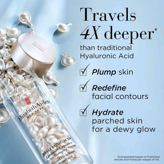 Elizabeth Arden Hyaluronic Acid Ceramide Capsules Hydra Plumping Serum 30 Capsules