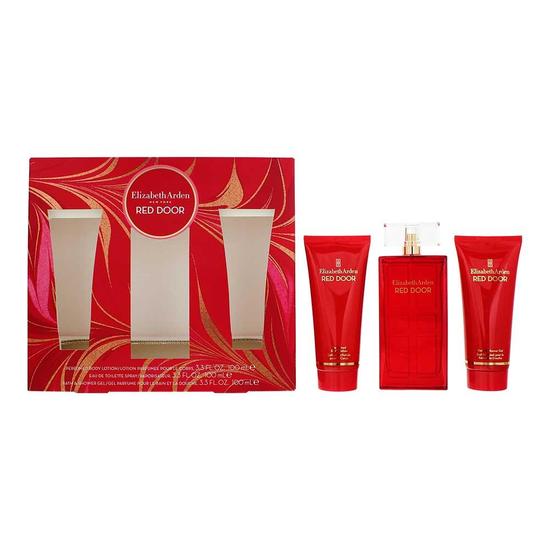 Elizabeth Arden Red Door Eau De Toilette 100ml, Body Lotion 100ml + Shower Gel 100ml Gift Set For Her 100ml