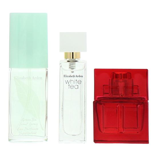Elizabeth Arden Red Door Eau De Toilette 10ml, White Tea Eau De Toilette 10ml + Green Tea Scented Mist 15ml Gift Set 15ml