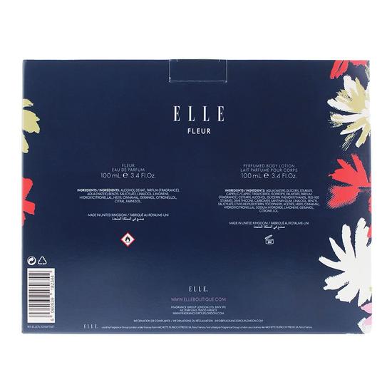 Elle Fleur Eau De Parfum Gift Set 30ml Eau De Parfum + 100ml Body Lotion