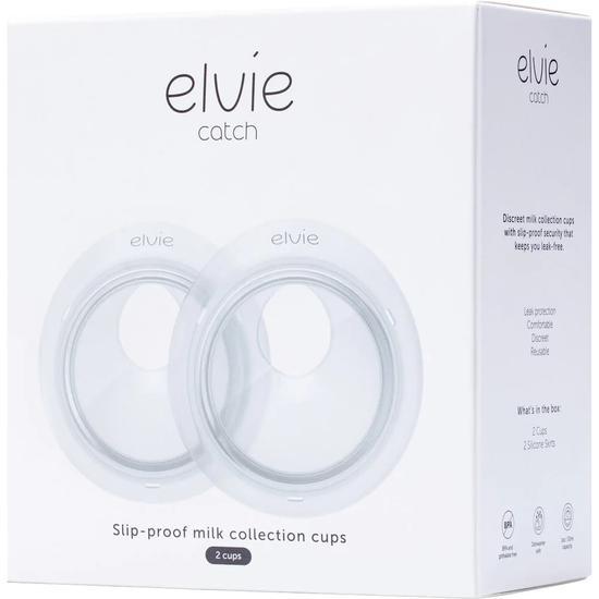 Elvie Catch Breast Milk Catcher Pair of silicone milk collection cups