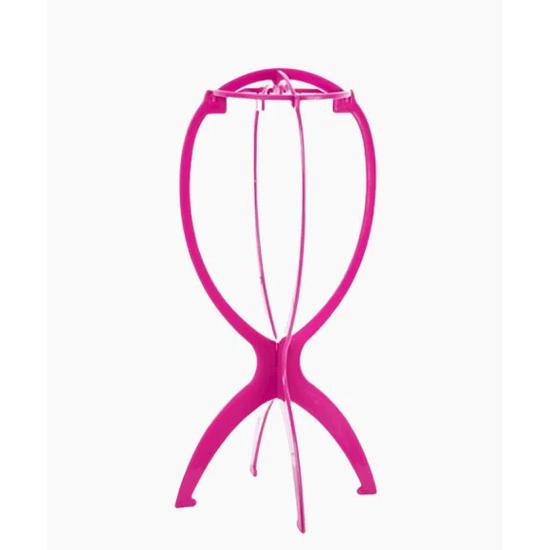 Elysee Star Portable Plastic Wig Stand Pink