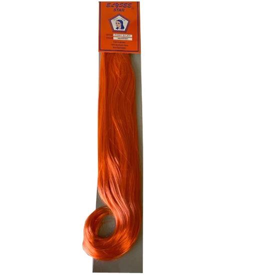 Elysee Star Silky Syn Ponytail Orange Red