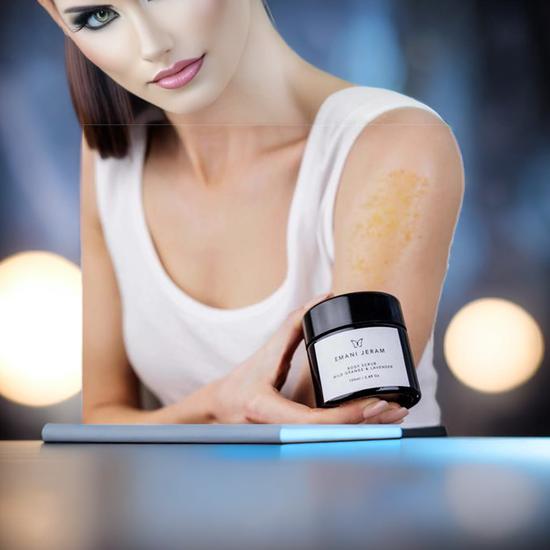 Emani Jeram Wild Orange Lavender Himalayan Salt Scrub 100ml
