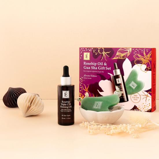 Eminence Organic Rosehip Oil & Gua Sha Gift Set