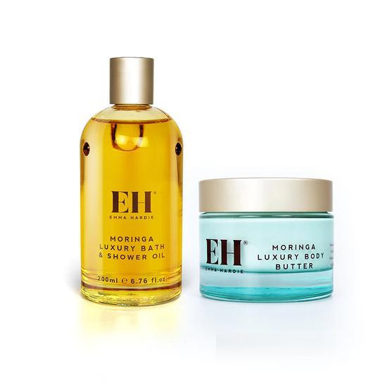 Emma Hardie Moringa Bath & Body Duo Gift Set Bath & Shower Oil + Body Butter
