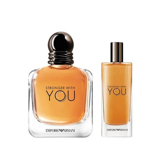 Emporio Armani Stronger With You Eau De Toilette Spray Gift Set 50ml & 15ml Eau De Toilette