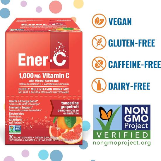Ener-Life Ener-C Multivitamin Drink Tangerine/Grapefruit Sachets 30 Sachets
