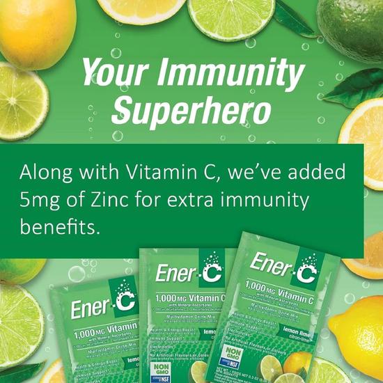 Ener-Life Ener-C Multivitamin Drink + Vitamin C Lemon Lime Sachets 30 Sachets