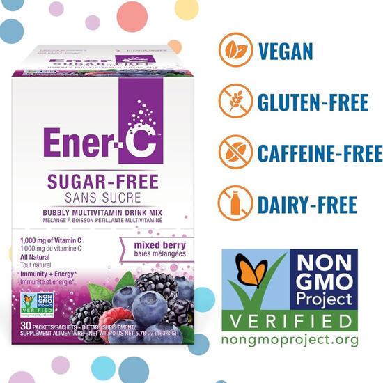 Ener-Life Ener-C Sugar Free Multivitamin Drink Mixed Berry Sachets 30 Sachets