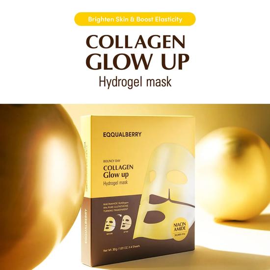 Eqqualberry Collagen Glow Up Mask 4 Sheets