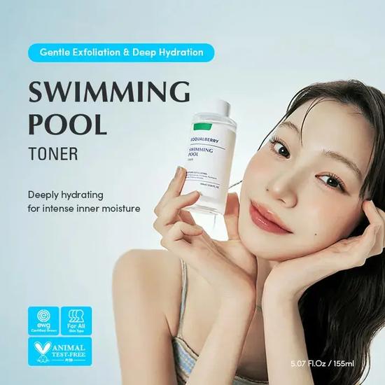 Eqqualberry Daily Peeling Swimming Pool Toner 155ml
