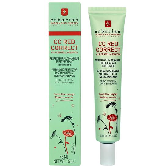 Erborian CC Red Correct SPF 25 Automatic Perfector Soothing Effect Even Complexion 45ml