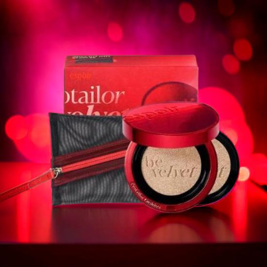 espoir Pro Tailor Be Velvet Cover Cushion Special Set #1 Vanilla