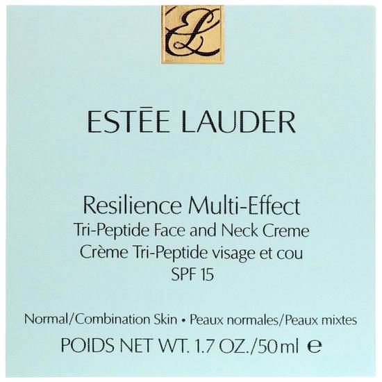 Estée Lauder Resilience Multi Effect Tri Peptide Face & Neck Creme SPF 15 for Normal/Combination Skin 50ml