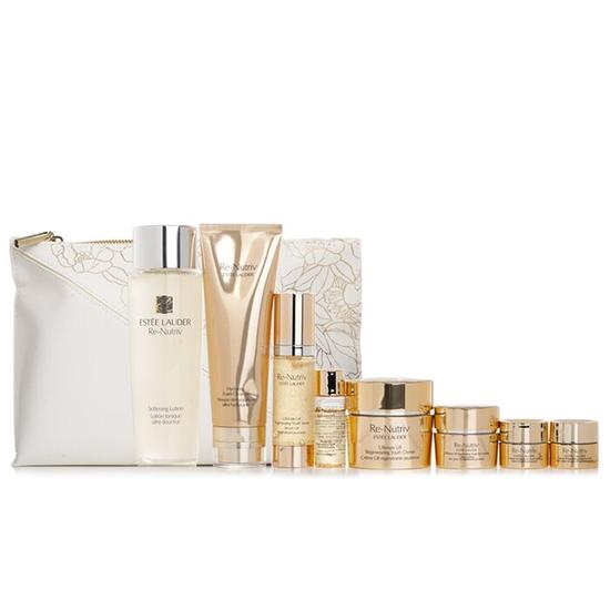 Estée Lauder The Secret Of Infinite Beauty Ultimate Lift Travel Collection 50ml Creme, 30ml Serum, 15ml Eye Cream & 250ml Softening Lotion