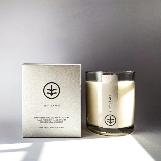 Ethical Bedding Non-Toxic Organic Candle Hand Poured Just James / Small 70g