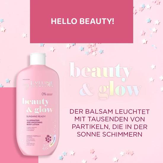 Eveline Beauty Glow Sunshine Ready Illuminating Smoothing Body Lotion 350ml