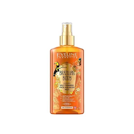 Eveline Brazilian Body Luxury Self Tanning Face & Body Mist 150ml