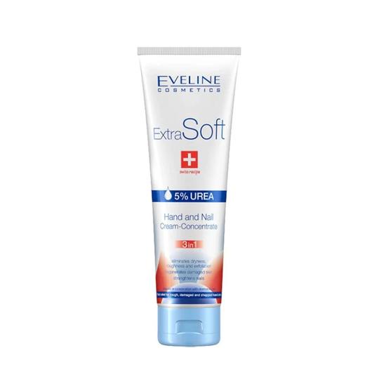Eveline Extra Soft 5 Percent Urea 3 In 1 Hand Nail Cream 100ml