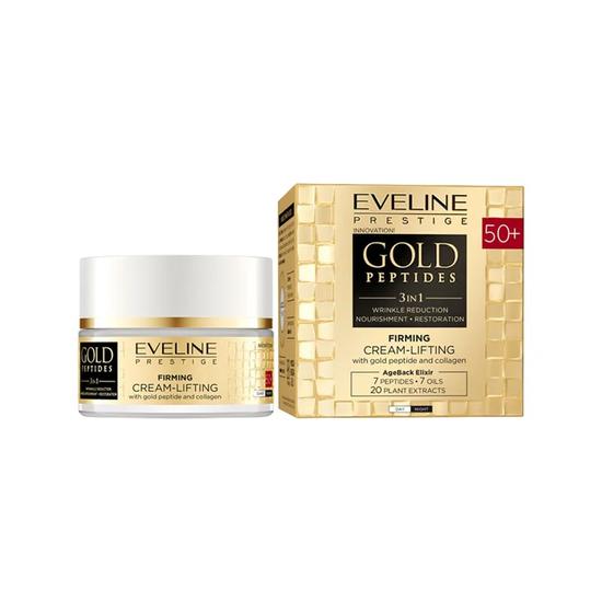 Eveline Gold Peptides 3 In 1 Firming Cream Lifting 50 Plus 50ml