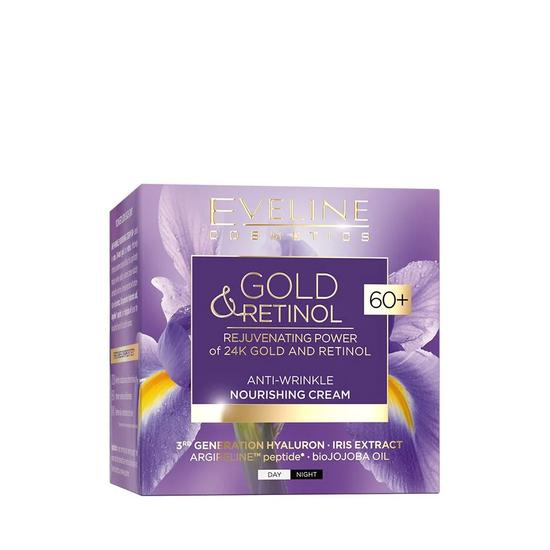 Eveline Gold Retinol Anti Wrinkle Nourishing Cream 60 Plus 50ml
