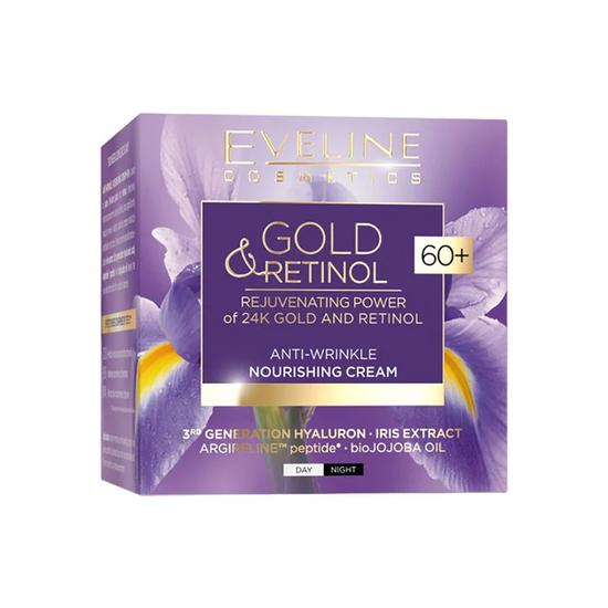 Eveline Gold Retinol Anti Wrinkle Nourishing Cream 60 Plus 50ml