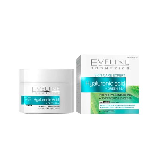 Eveline Skin Care Expert Hyaluronic Acid Intensely Moisturising Detoxifying Cream 50ml