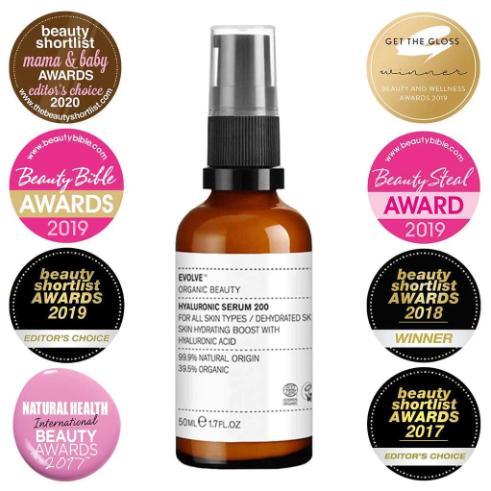Evolve Beauty Hyaluronic Serum 200 30ml