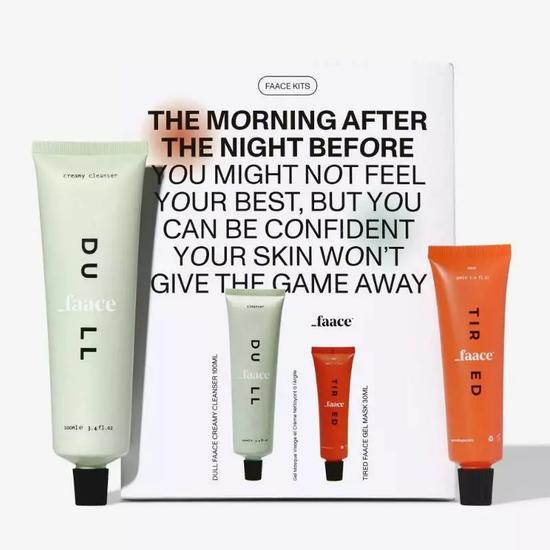 Faace The Morning After The Night Before Kit 100ml Tired Face & 100ml Dull Cleanser