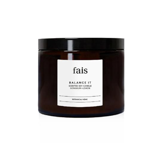 Fais Balance It Scented Geranium + Lemon Candle 154 g