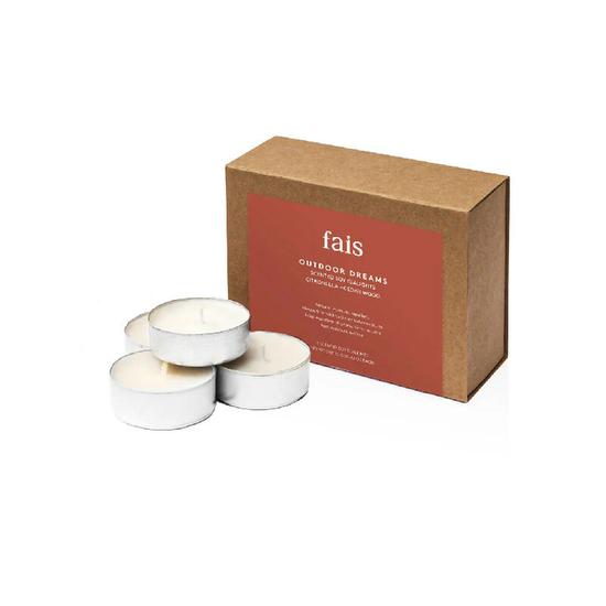 Fais Outdoor Citronella + Cedar Wood Tealight Candles