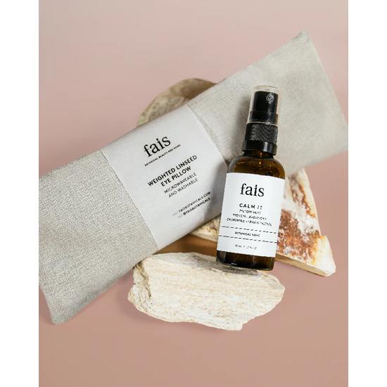 Fais Peaceful Slumber Eye Pillow & Mist Set Maroon
