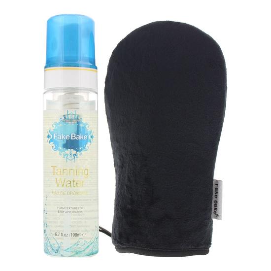 Fake Bake Tanning Water Gift Set With Application Mitt 198ml