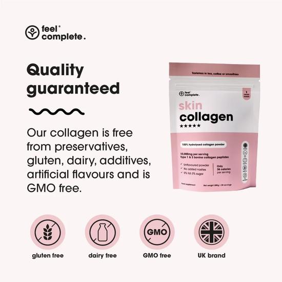 Feel Complete Grass Fed Skin Collagen Powder 140g