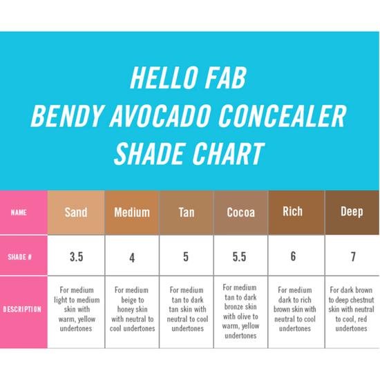 First Aid Beauty Hello FAB Bendy Avocado Concealer Cocoa