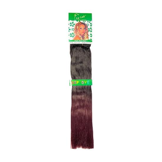 First Lady 1st Lady Biotex Full Head Dip Dye Clip On 18 / 2/Burgandy