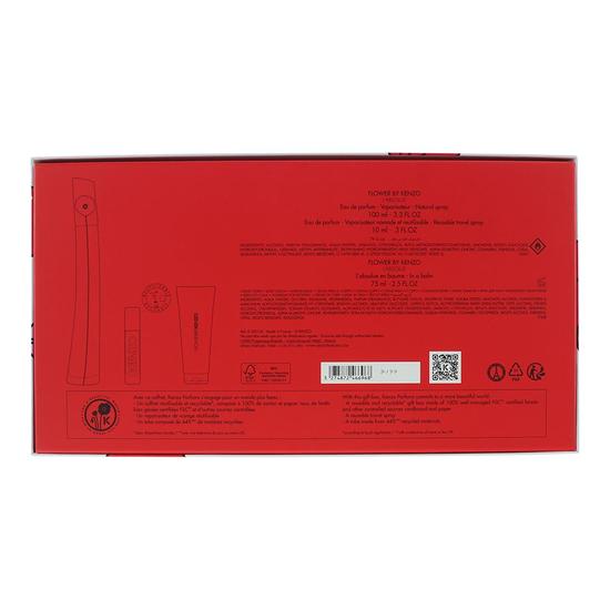 Flower By Kenzo Flower L'Absolue Eau De Parfum 100ml Gift Set 100ml, 10ml & 75ml Body Lotion