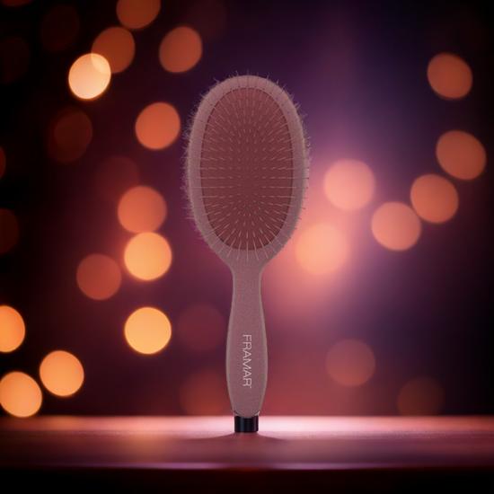 Framar Dark Academia Detangling Brush Maroon