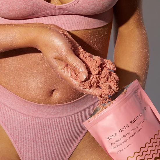 Frank Body Rose Gold Shimmer Scrub 220g