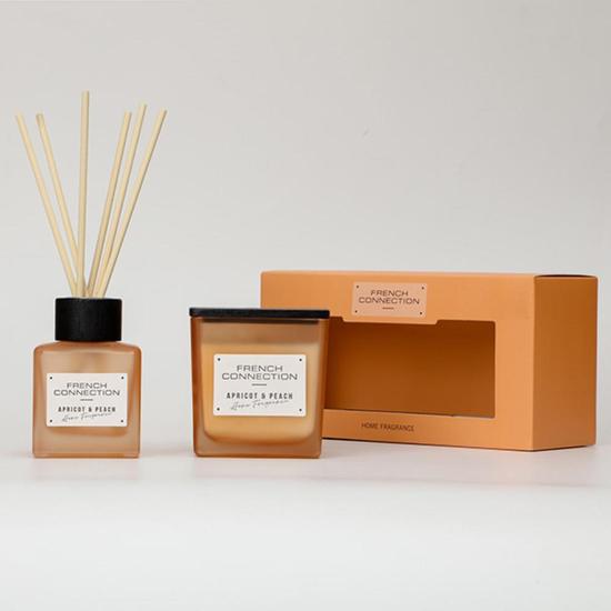 French Connection Autumn Collection Apricot & Peach Diffuser + Candle 100ml + 200g