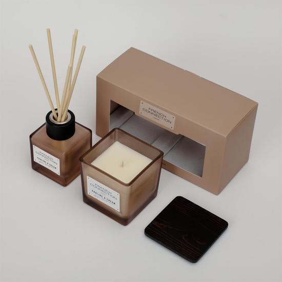 French Connection Autumn Collection Praline & Cream Diffuser + Candle 100ml + 200g